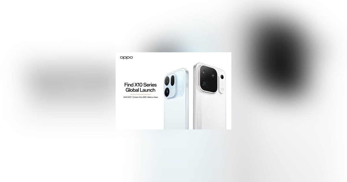 OPPO Find X10 Series Global Launch on October 21 Signals New Era in Mobile Imaging