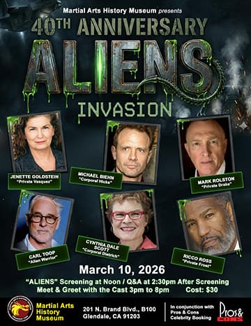 Aliens Cast to Reunite for 40th Anniversary Event at Martial Arts History Museum