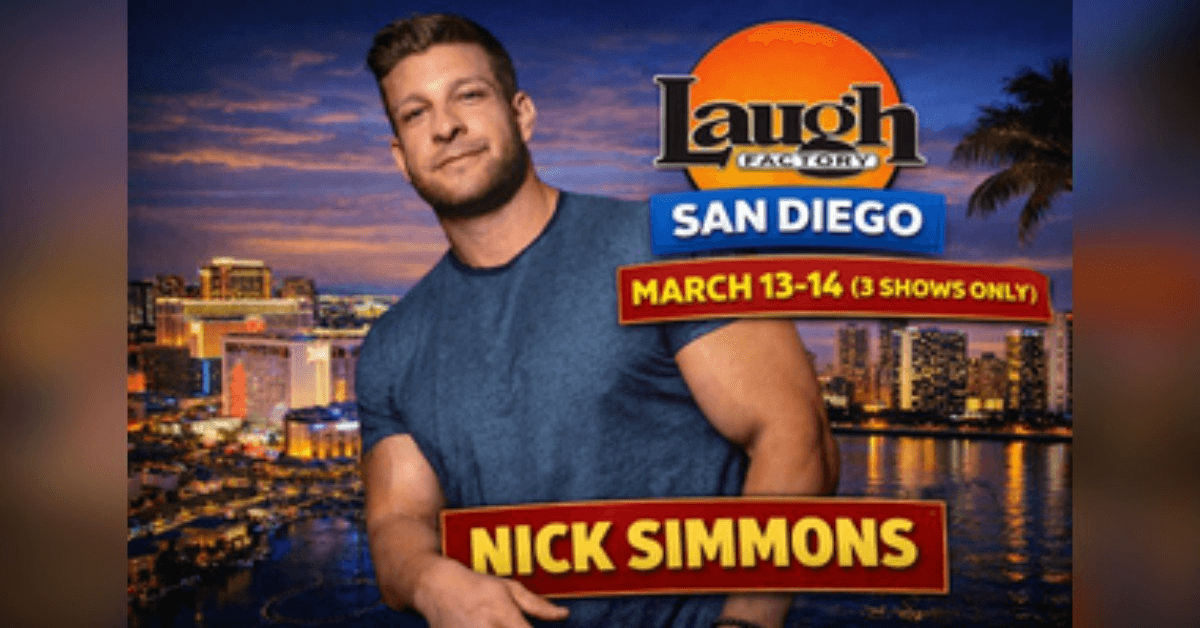 Nick Simmons to Headline Three Shows at Laugh Factory San Diego March 13-14