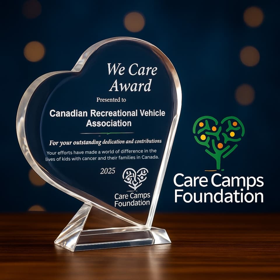 Canadian Recreational Vehicle Association Wins We Care Corporate Award for Supporting Pediatric Oncology Camps