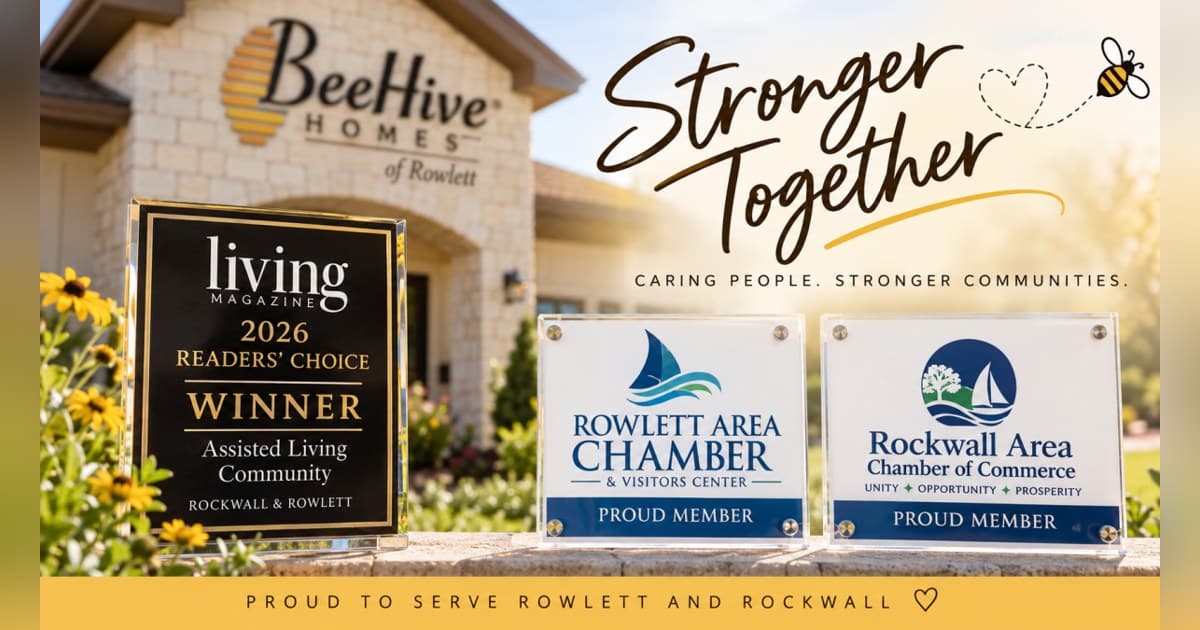 BeeHive Homes of Rowlett Wins Living Magazine Readers' Choice Award for Best Assisted Living
