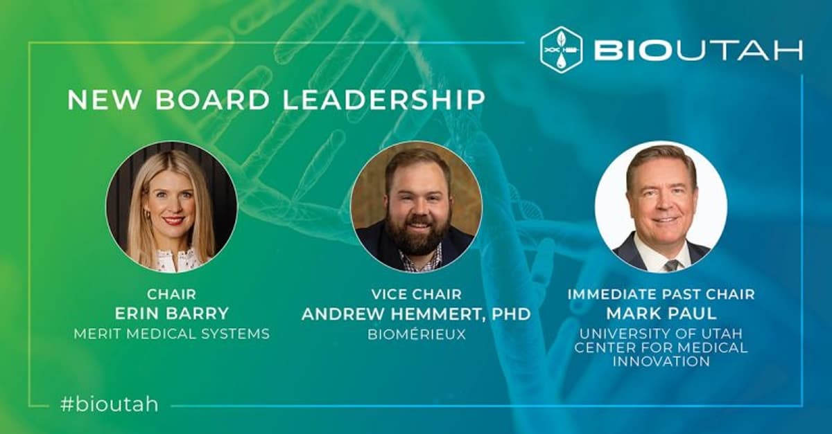 BioUtah Announces Erin Barry as New Board Chair, Welcomes New Board Appointments