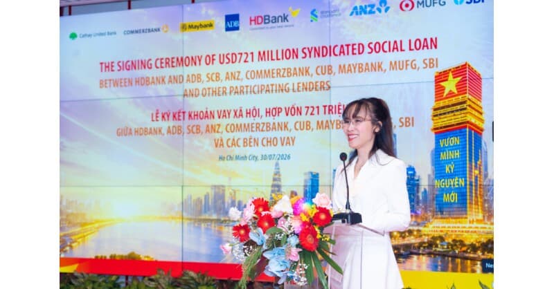 HDBank secures record international syndicated social loan in Vietnam