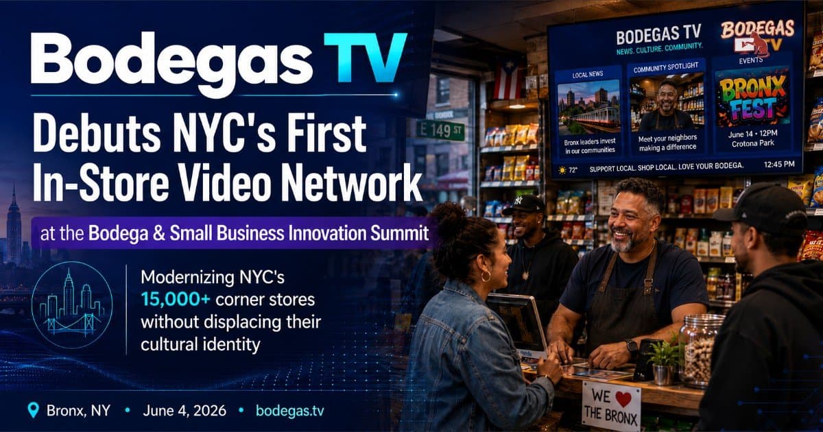 Bodegas TV Launches NYC's First In-Store Video Network, Aiming to Modernize Corner Stores Without Erasing Culture