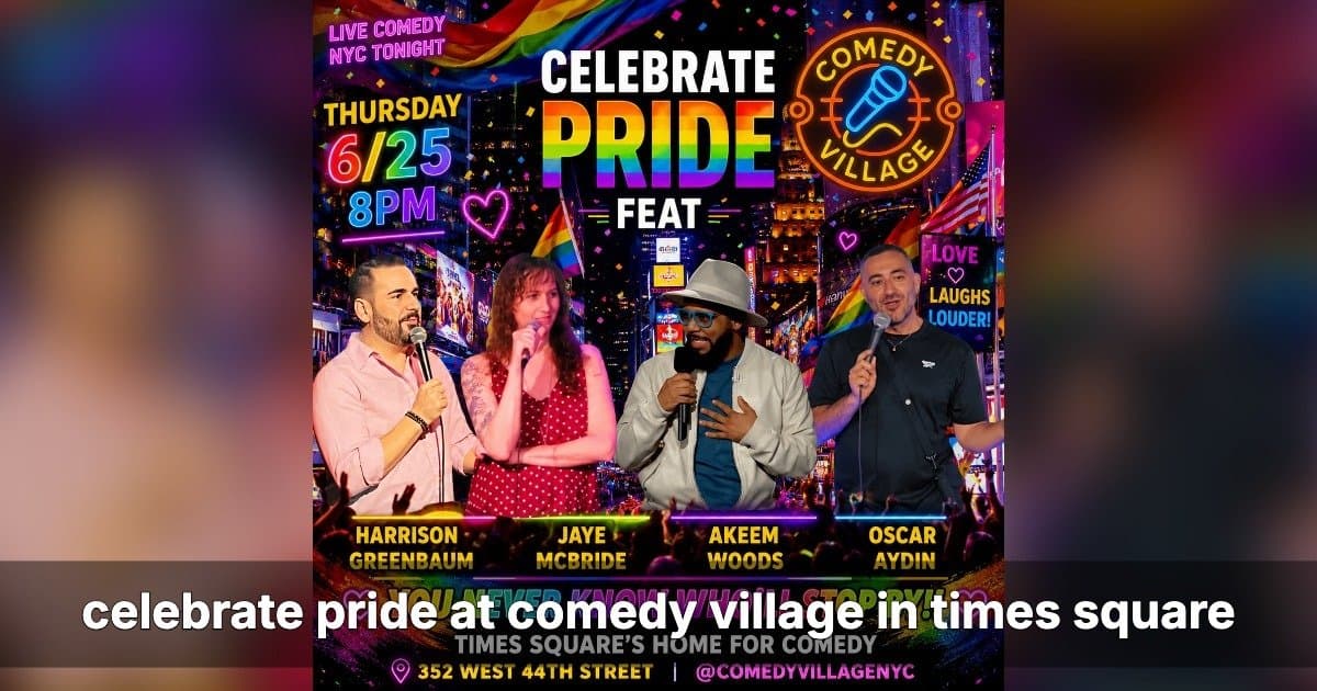 Comedy Village NYC Announces Two Pride Month Comedy Events in Times Square
