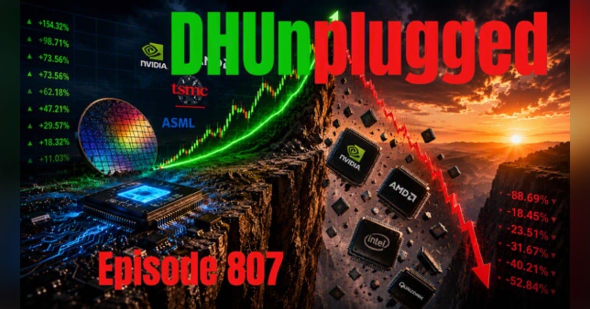 SpaceX Slides Below $147, RAM Prices Surge, and Markets Enter Strange Stretch: DHUnplugged Episode 807