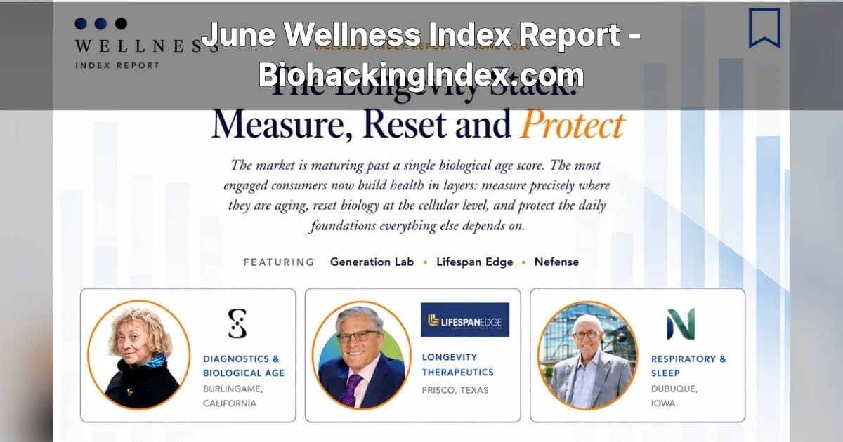 Wellness Index Report Reveals Shift from Longevity to Quality-of-Life Focus