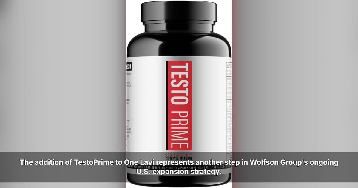 Wolfson Group Expands TestoPrime to OneLavi, Broadening U.S. Men's Wellness Access