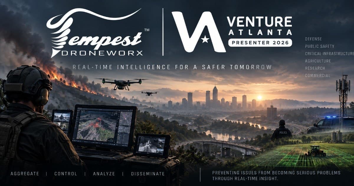 Tempest Droneworx to Present at Venture Atlanta 2026, Showcasing Real-Time 3D Intelligence Platform