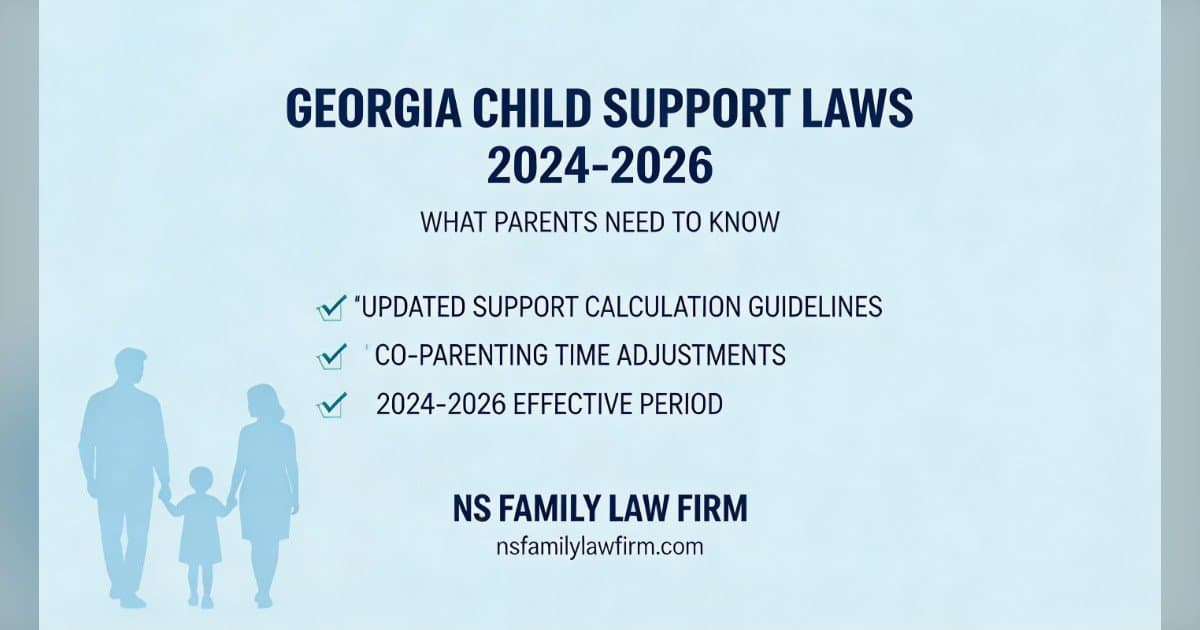 Georgia's 2026 Parenting Time Adjustment Mandates Direct Impact on Child Support Calculations