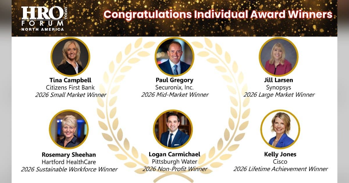 HRO Today Announces 2026 CHRO of the Year Award Winners, Recognizing Leadership in Human Resources