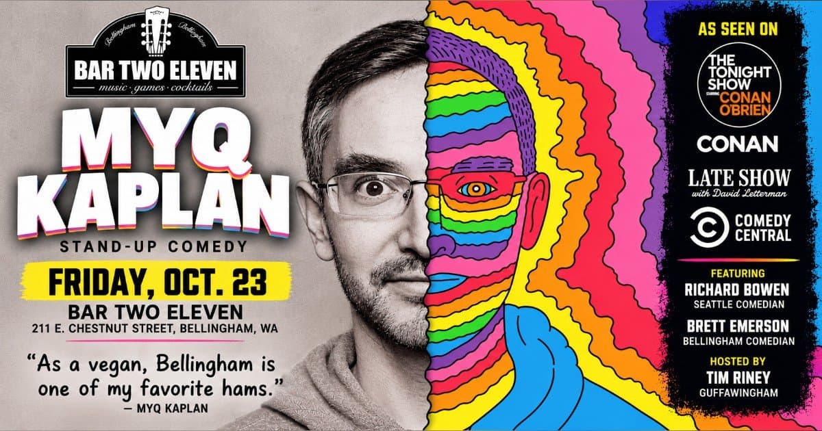 Myq Kaplan to Headline One-Night Comedy Event in Bellingham